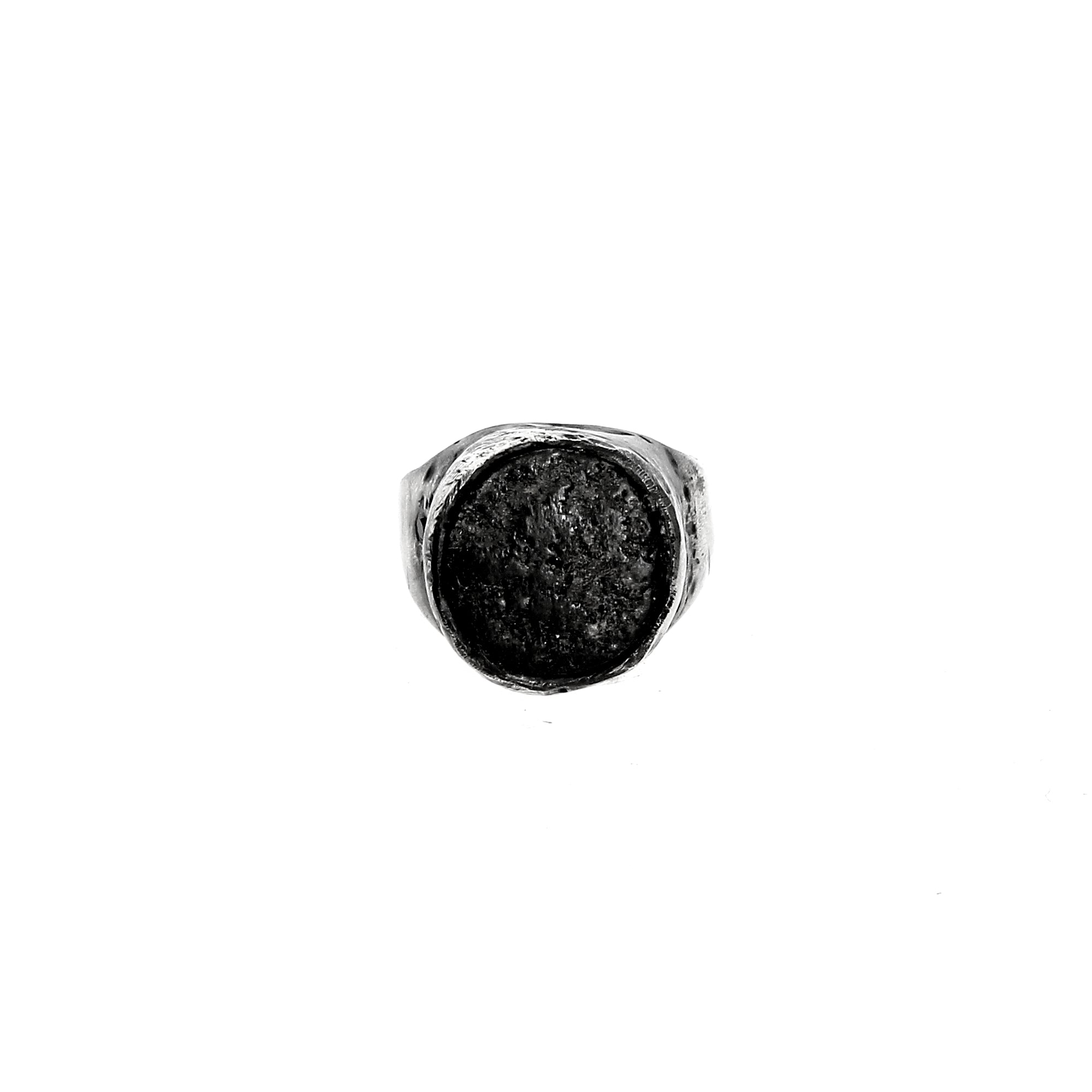 Schwarzer Diamant-Cobble-Ring