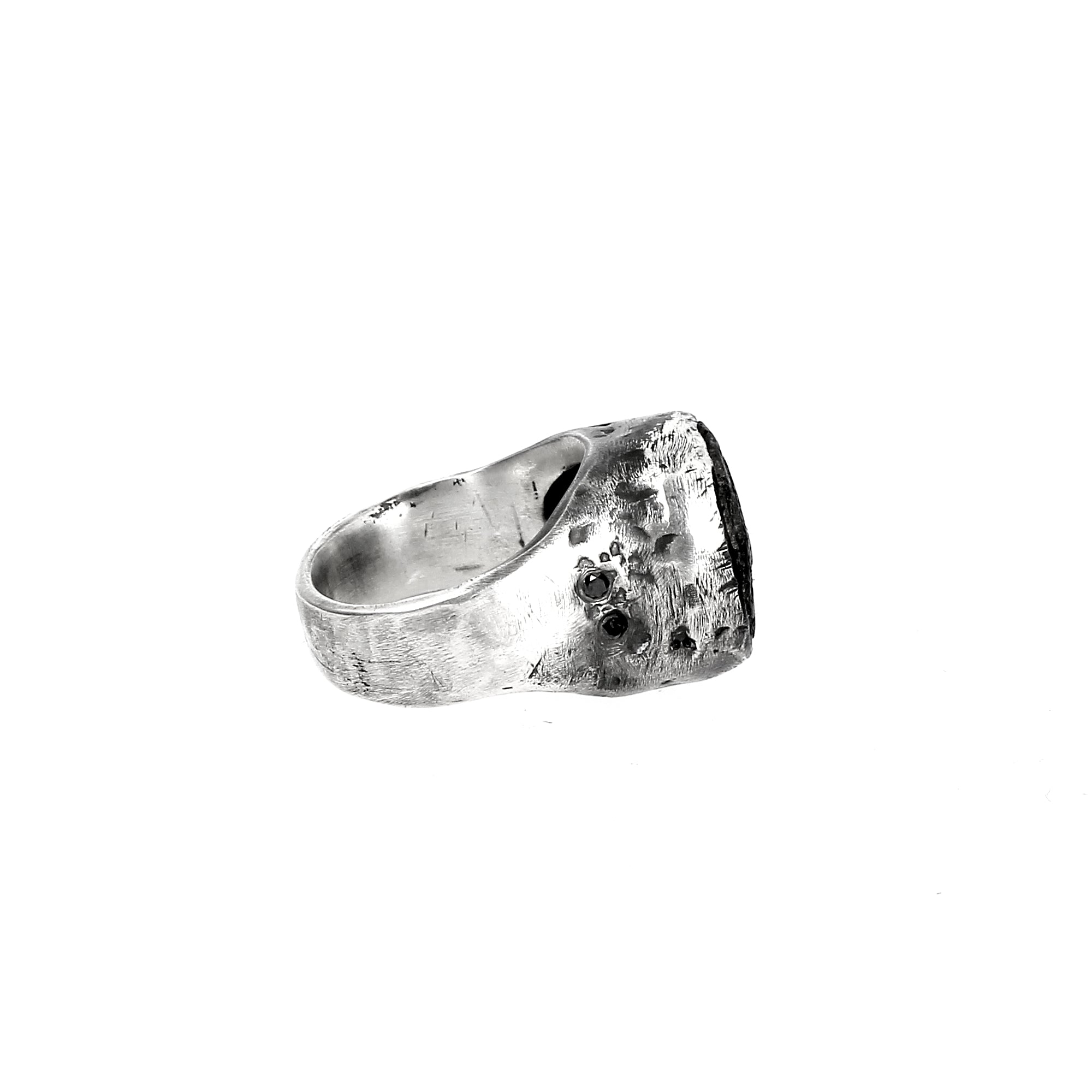 Black Diamond Cobble Ring