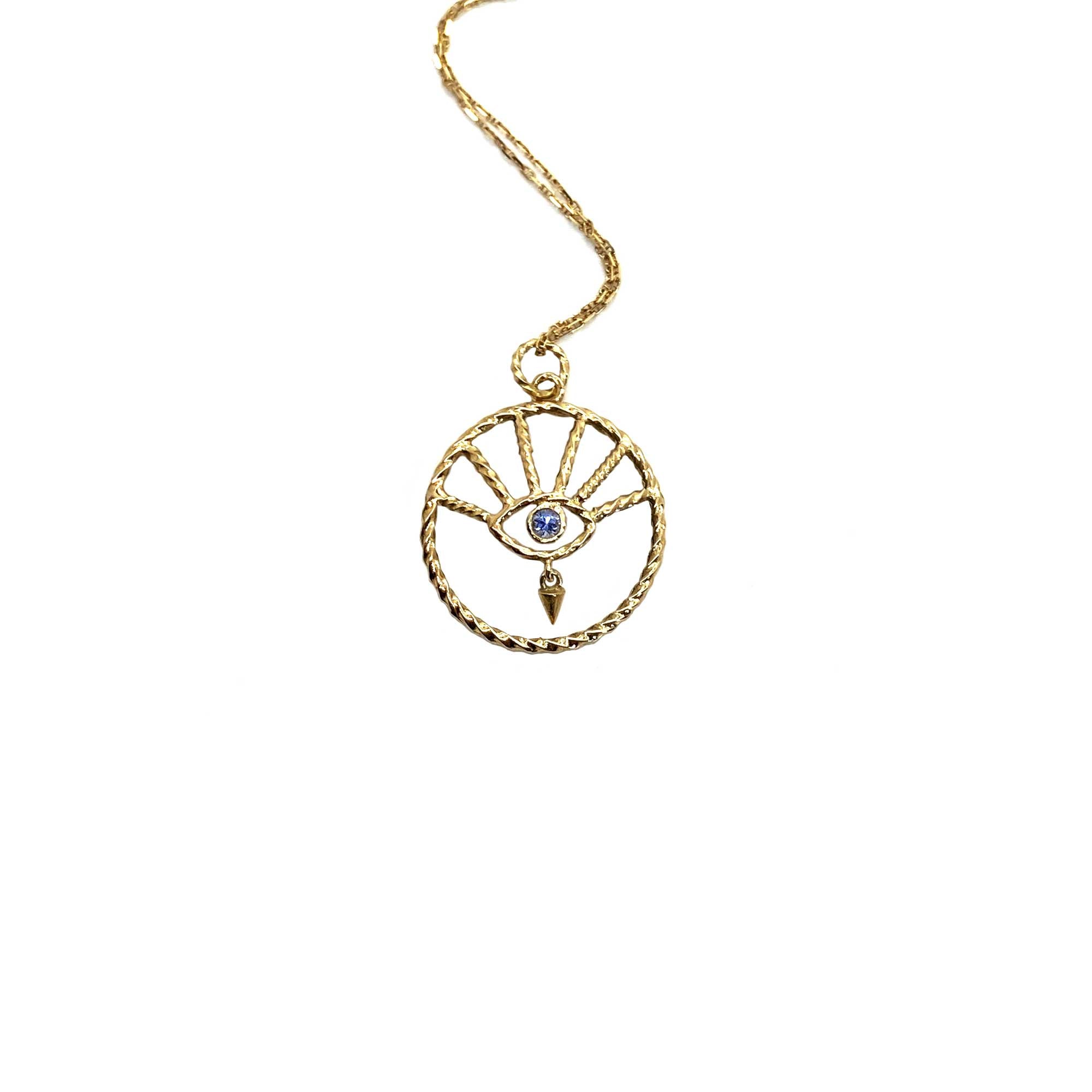 Aya Blue Sapphire Necklace