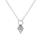 Lifeway Pendulum Kristall und Diamanten Halskette
