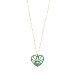 Collier Saint Tropez Or Rose et Tsavorites