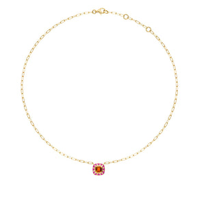 Collier Stella Grenat et Diamants