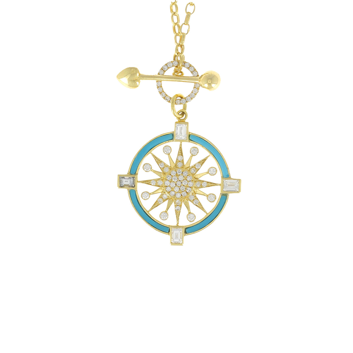 Collier Compass Turquoise