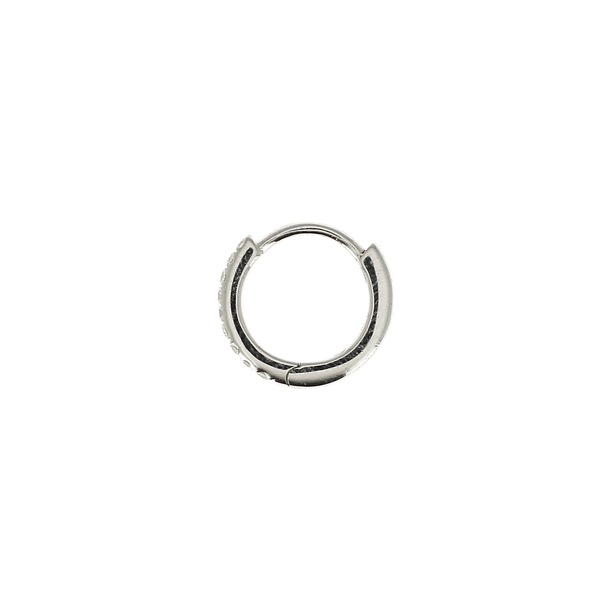 Creole 8mm Full Pavé Weißgold
