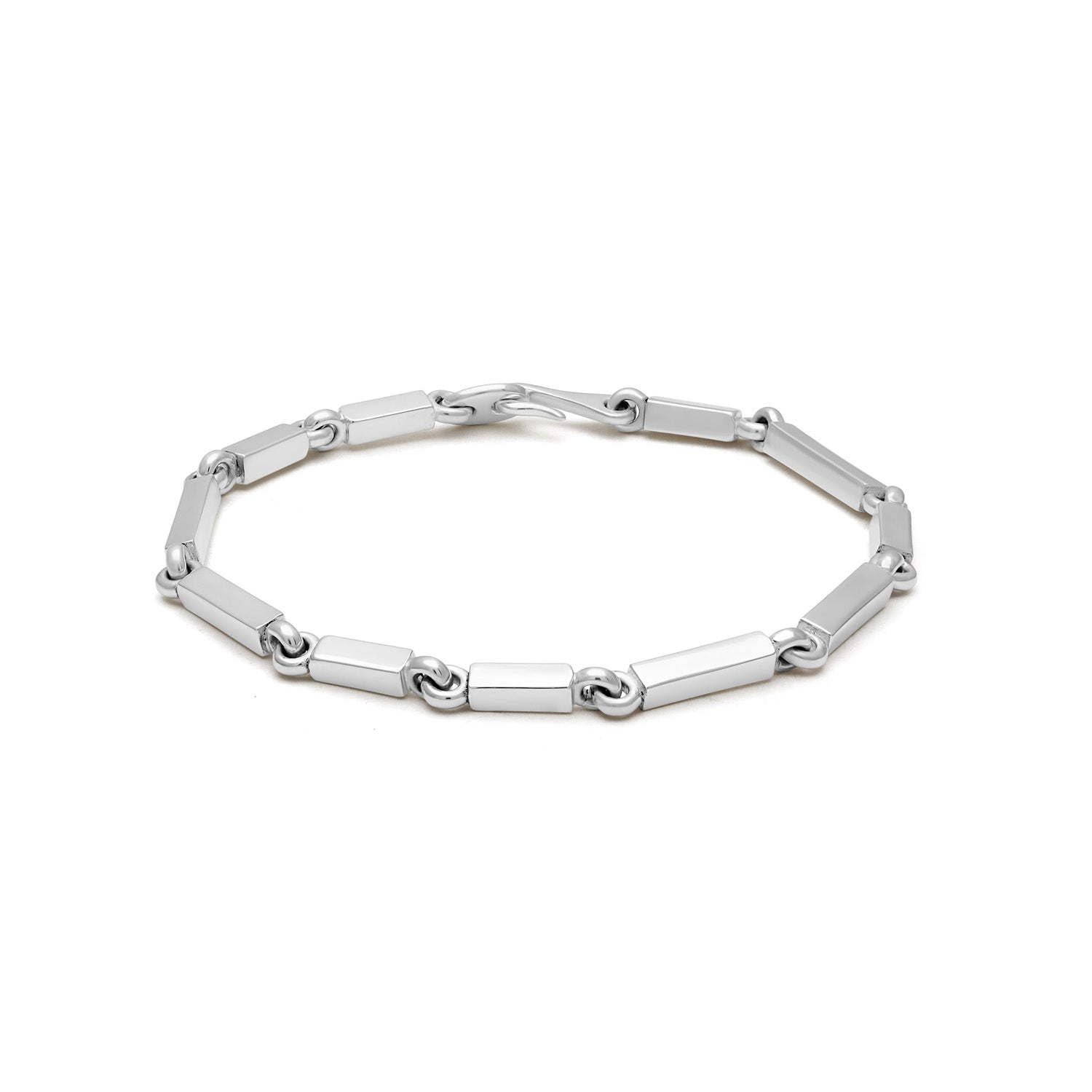 Cuadrangular Bracelet Silver Large