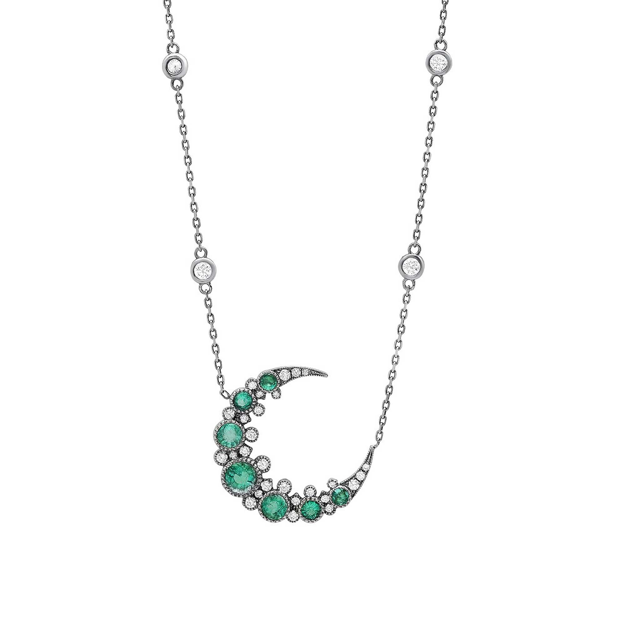 Emerald Moon Necklace
