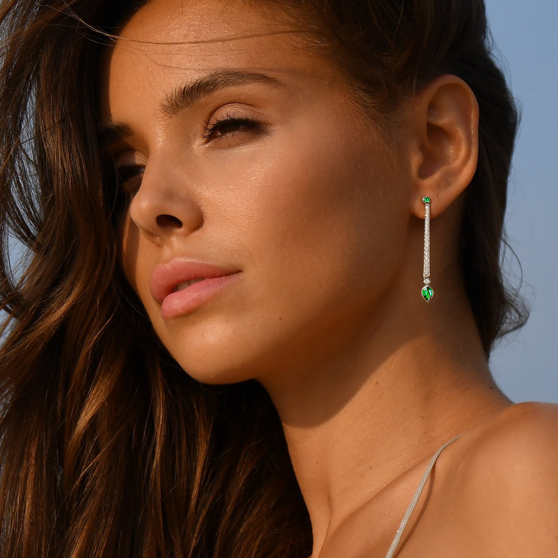 Emerald Point Earrings
