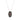 Fizzy Shield Schwarze Halskette mit Diamanten und Rubin