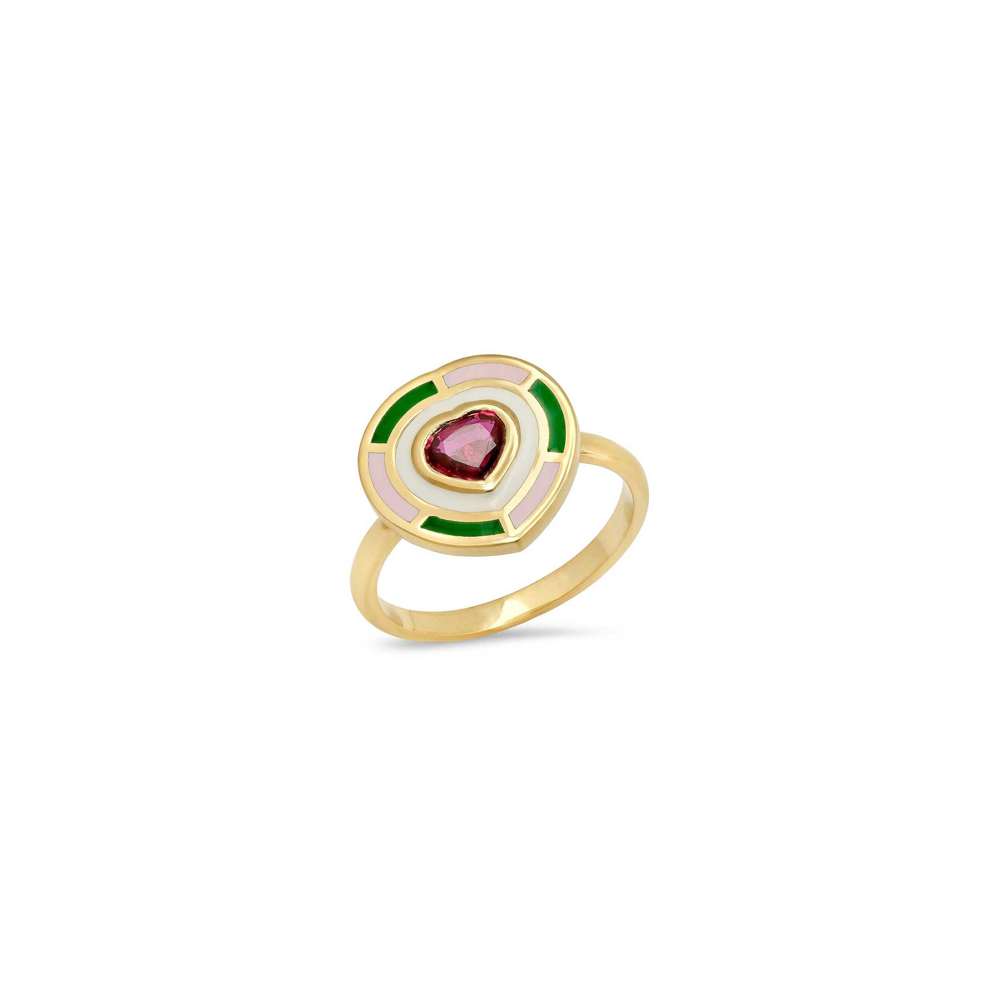 Fontaine Heart Ruby Ring