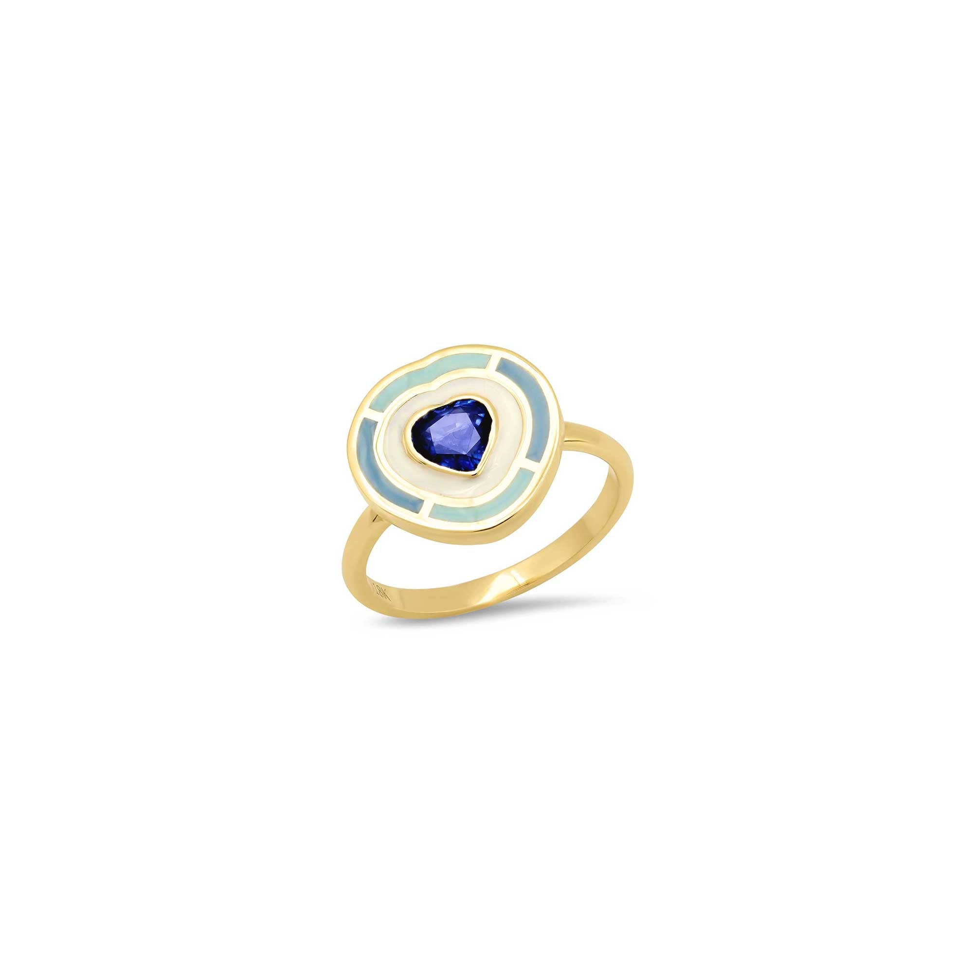 Fontaine Heart Sapphire Ring