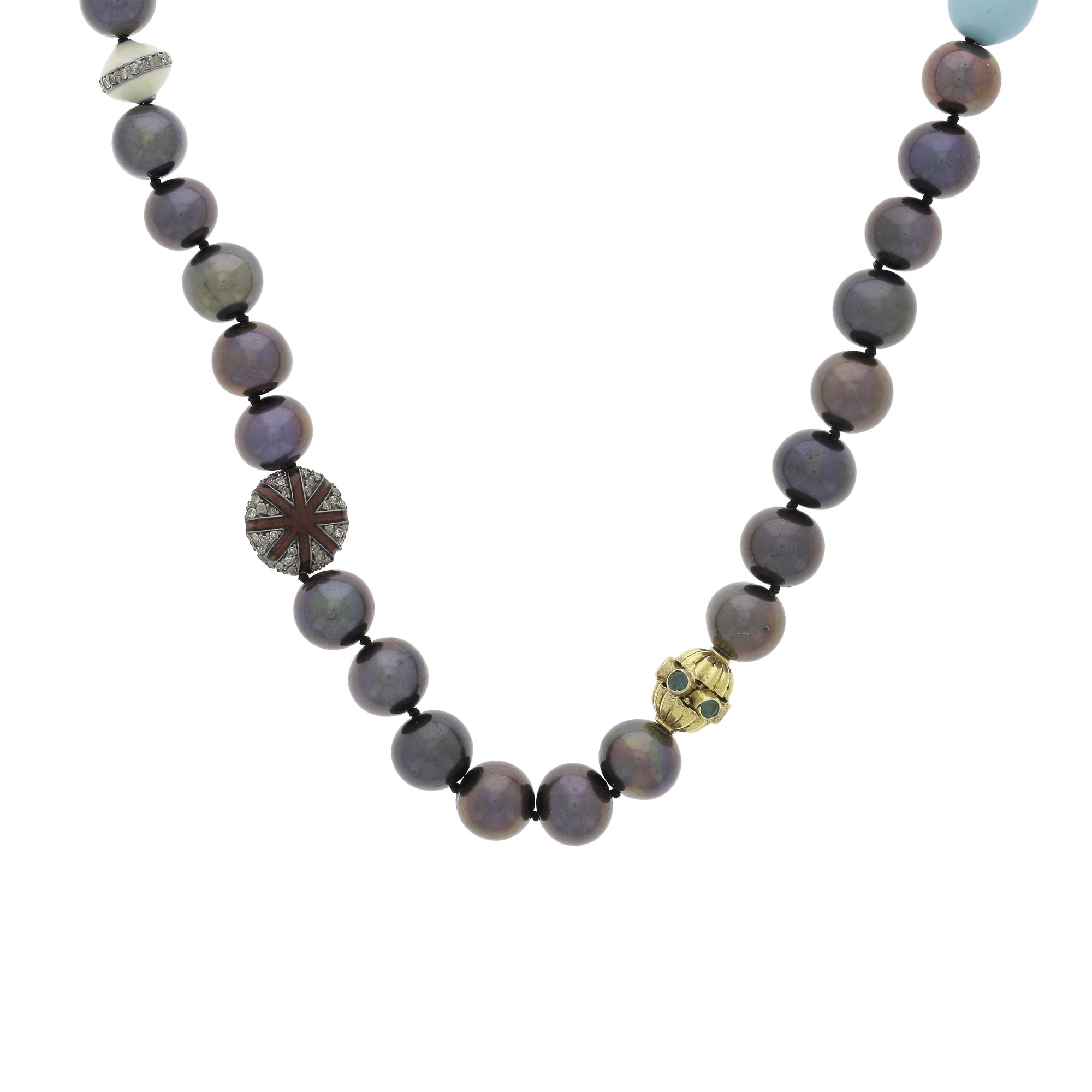Globe Beaded Pearl Necklace