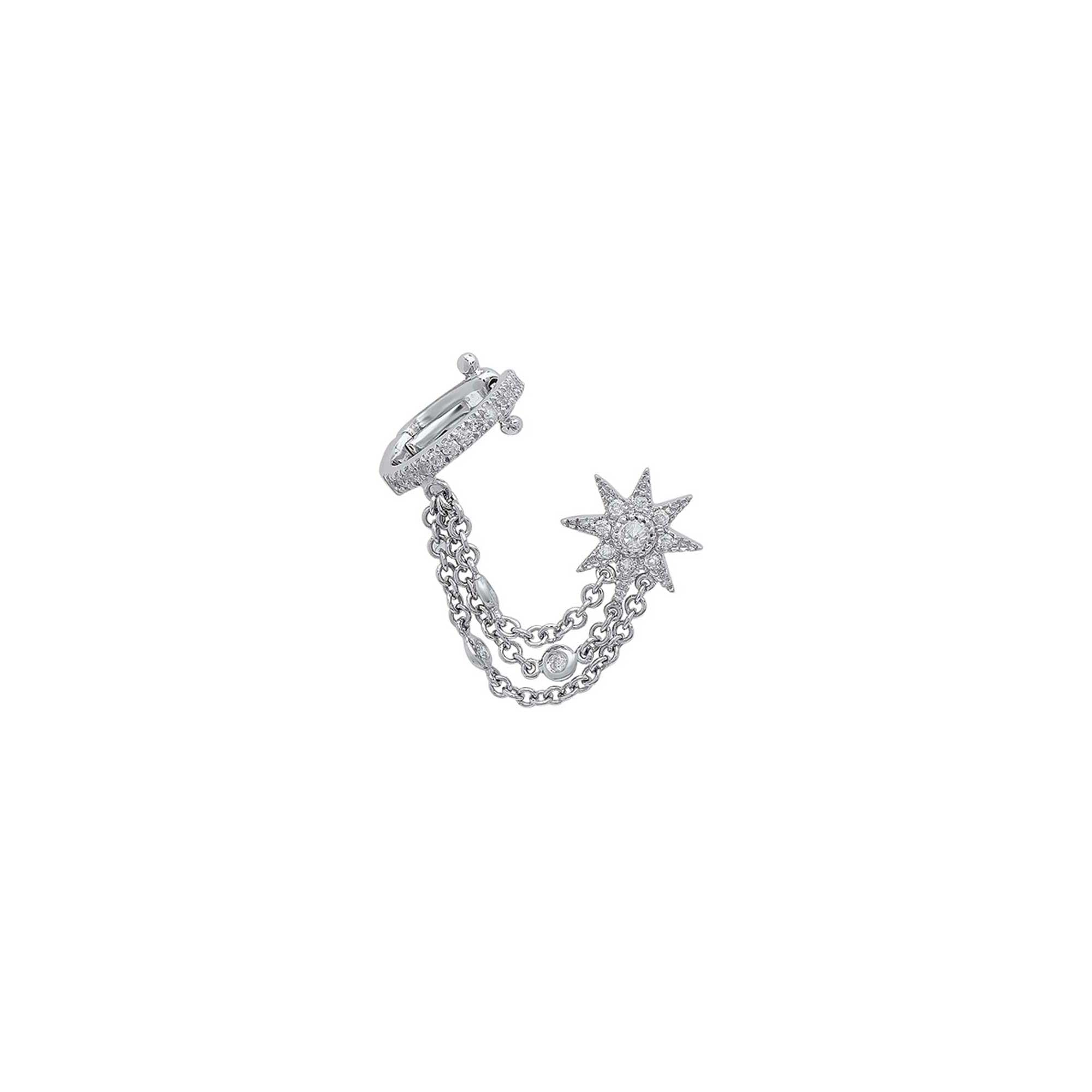 Boucle d'oreille Glow Star Pave Cuff
