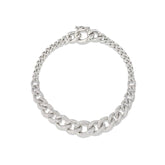 Gradual Pave Diamond Link Bracelet