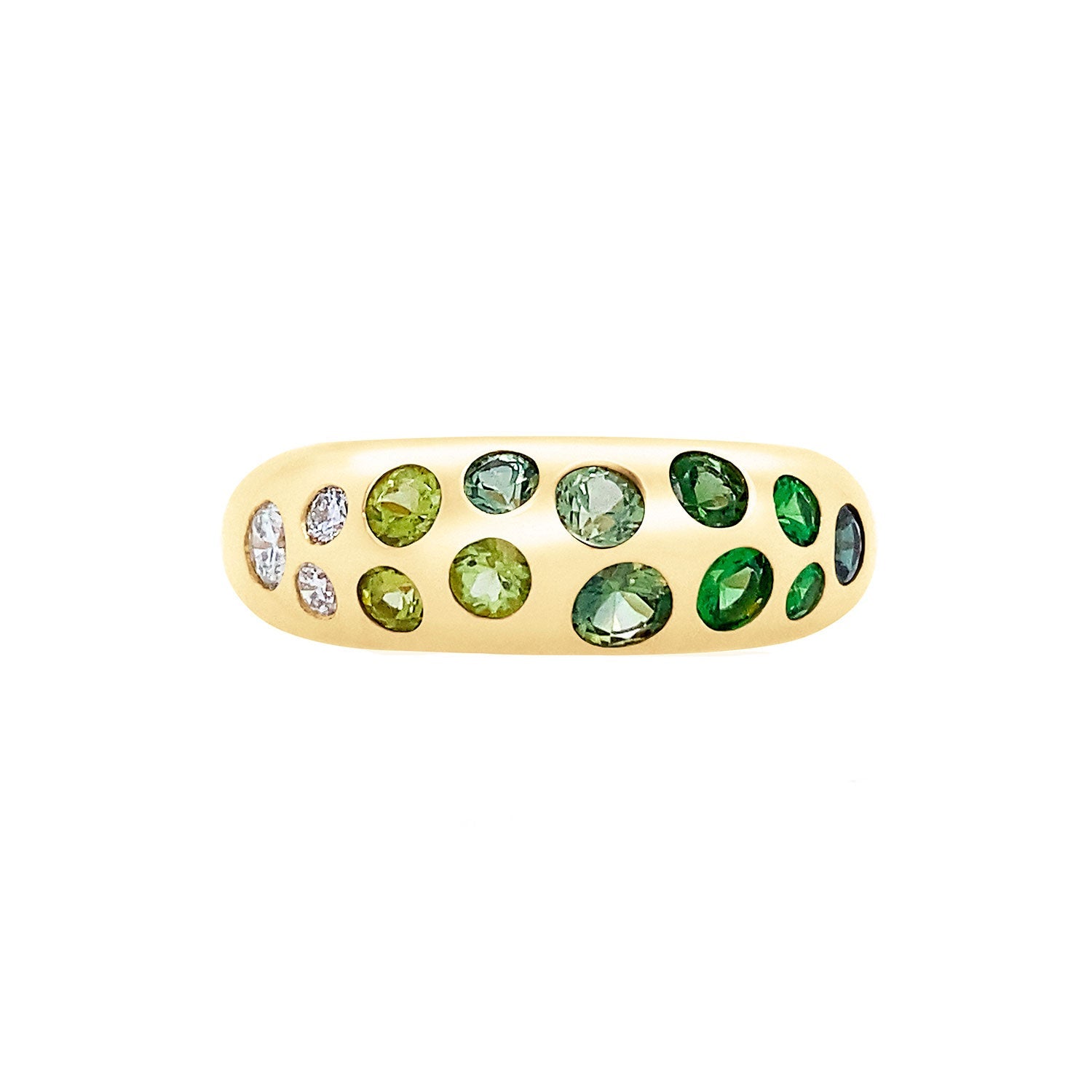 Green Ombré Nomad Ring