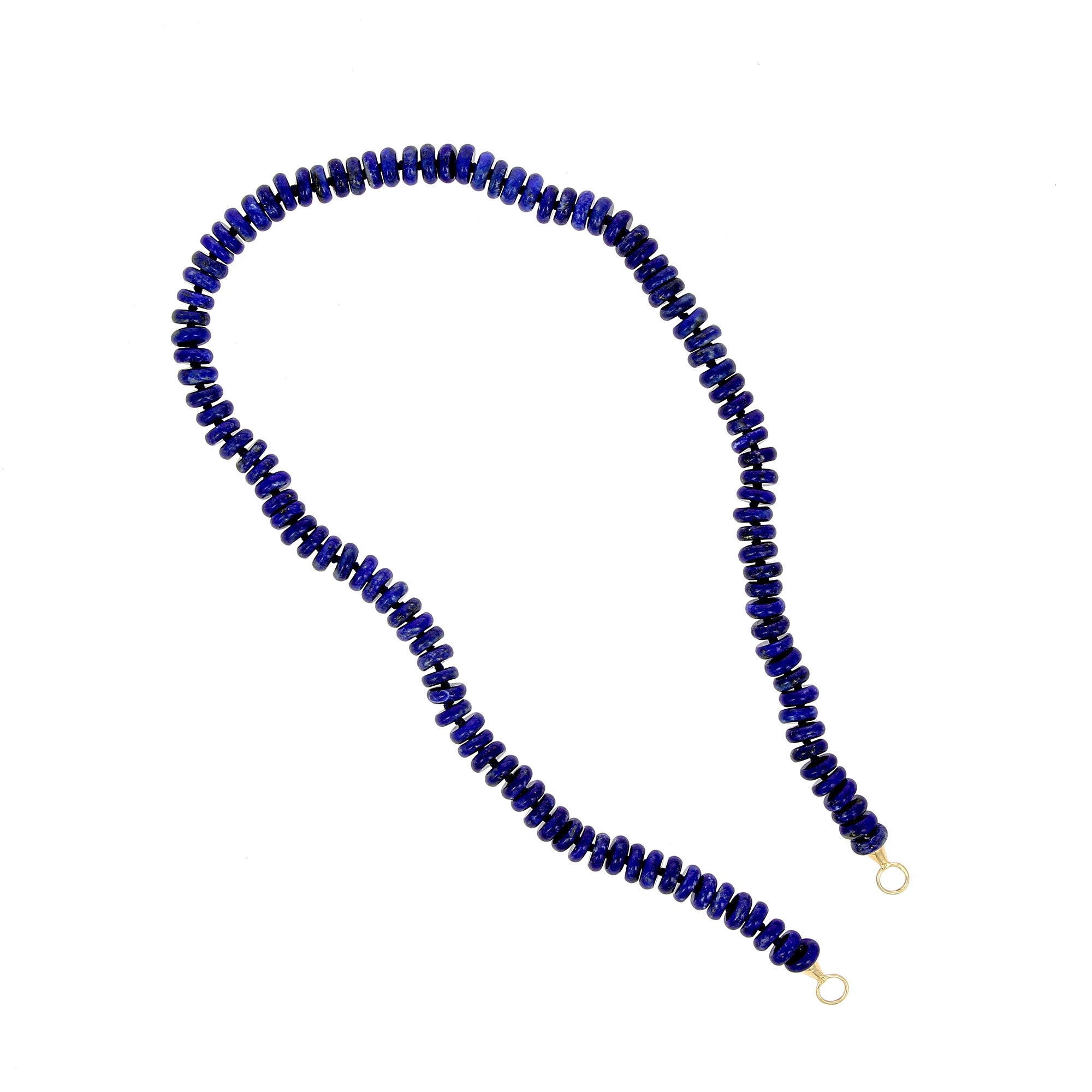 Lapis Necklace Yellow Gold Clasp