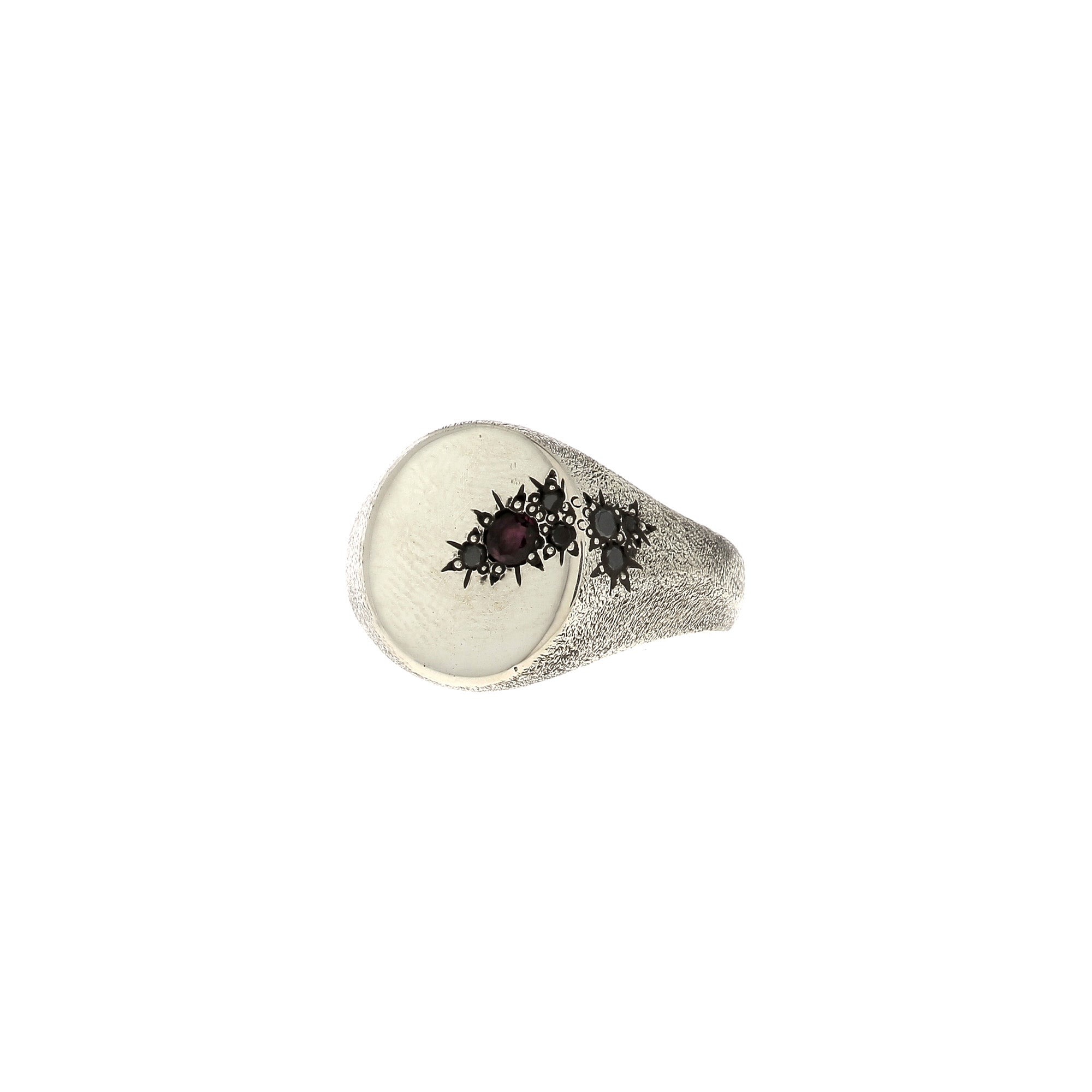 Large Oval Signet Ring with Ruby