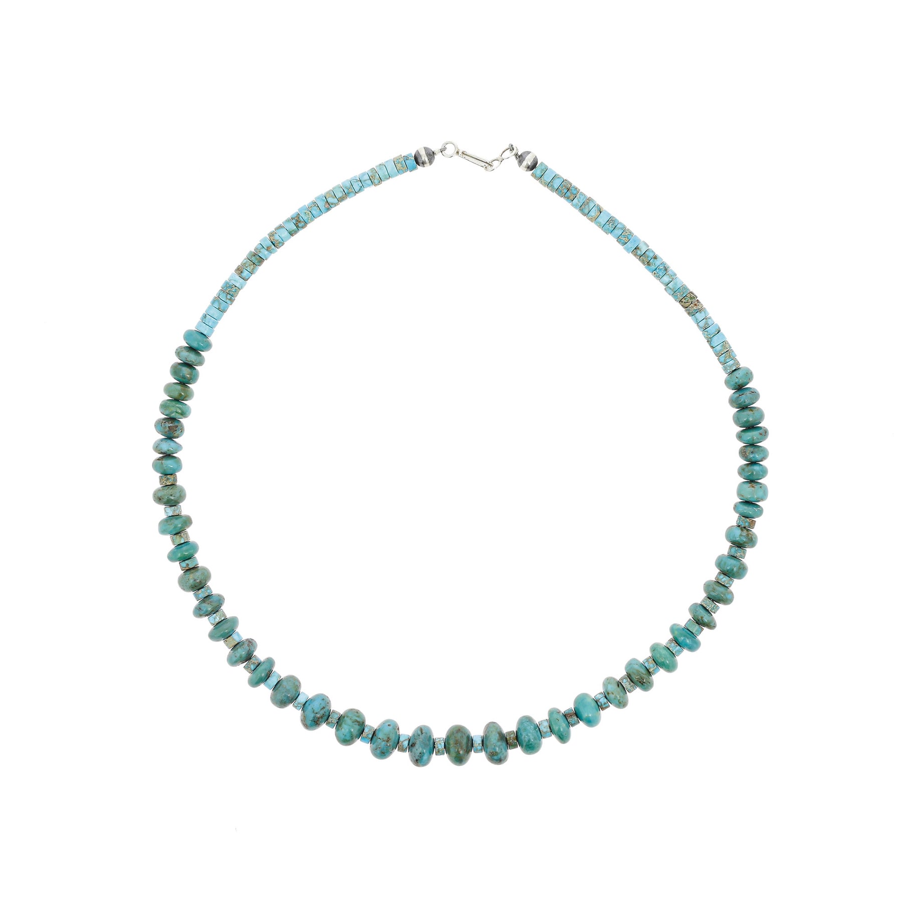 Large Polished Natural Turquoise Necklace