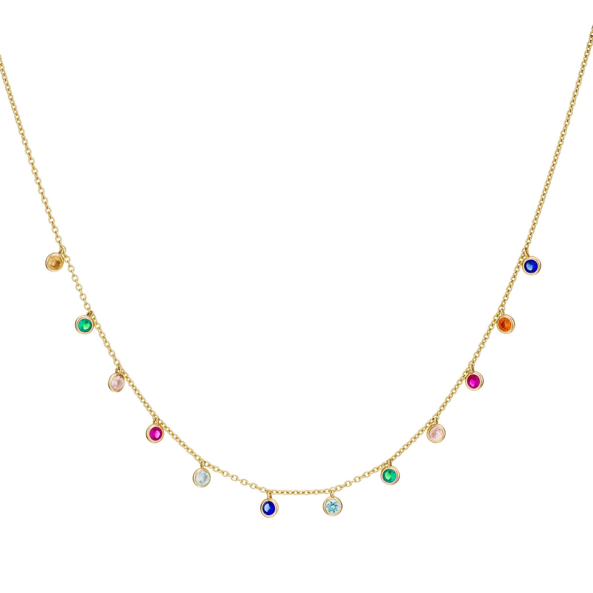 Collier Large Rainbow Dots