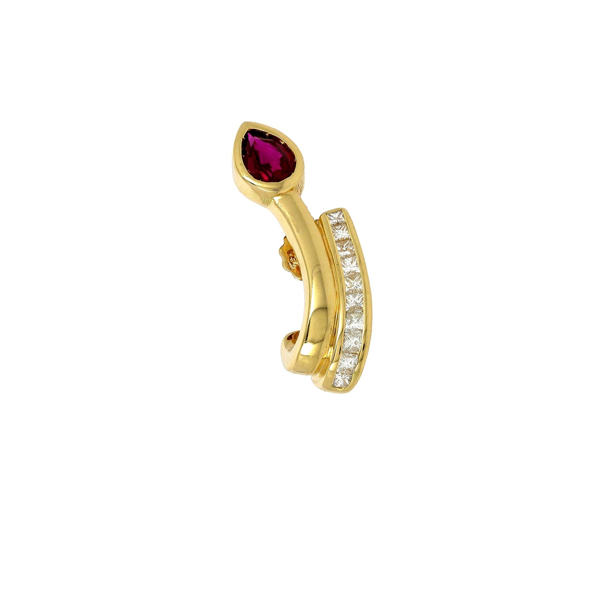 Le Circle Serpent Ruby-Ohrring