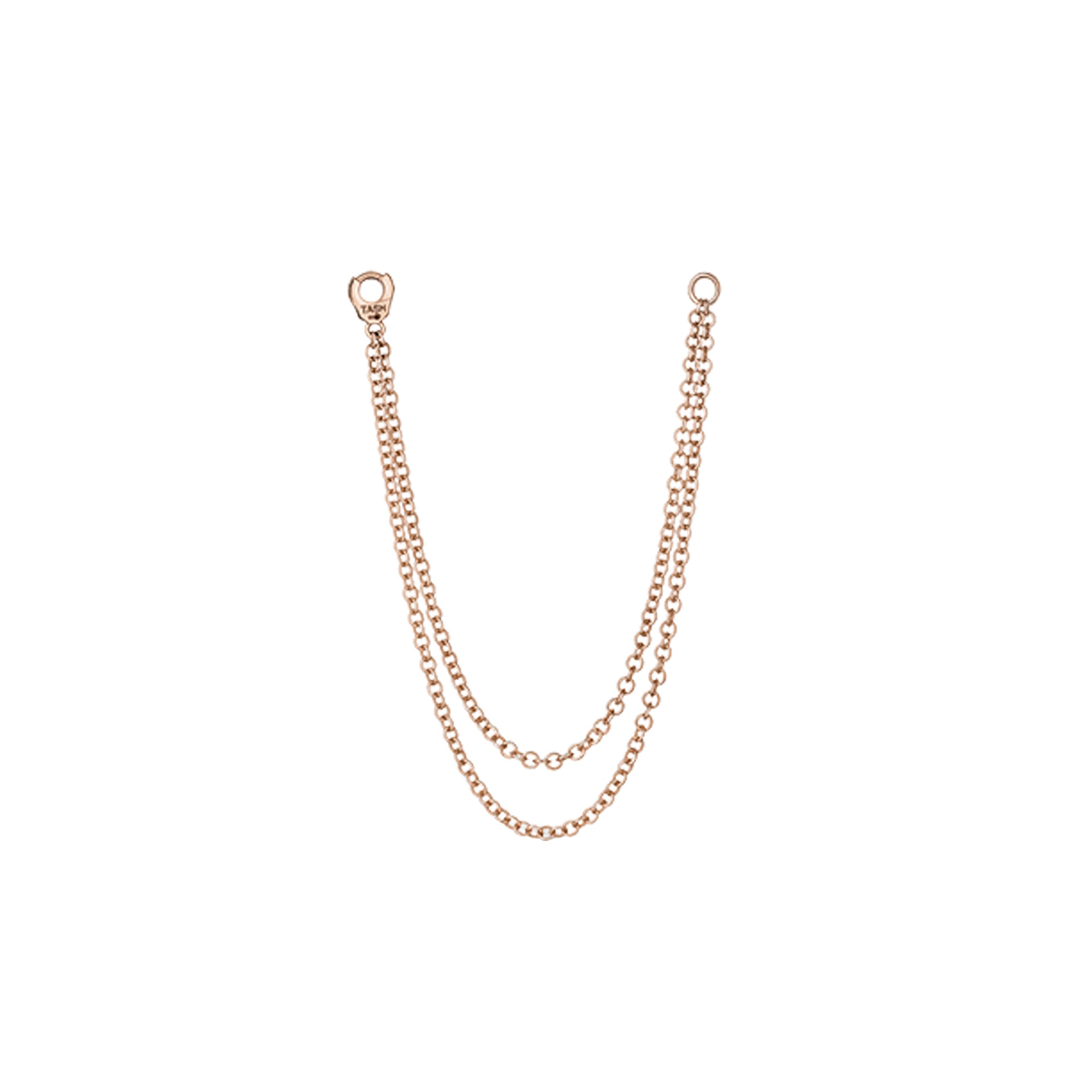 Long Double Rose Gold Chain 