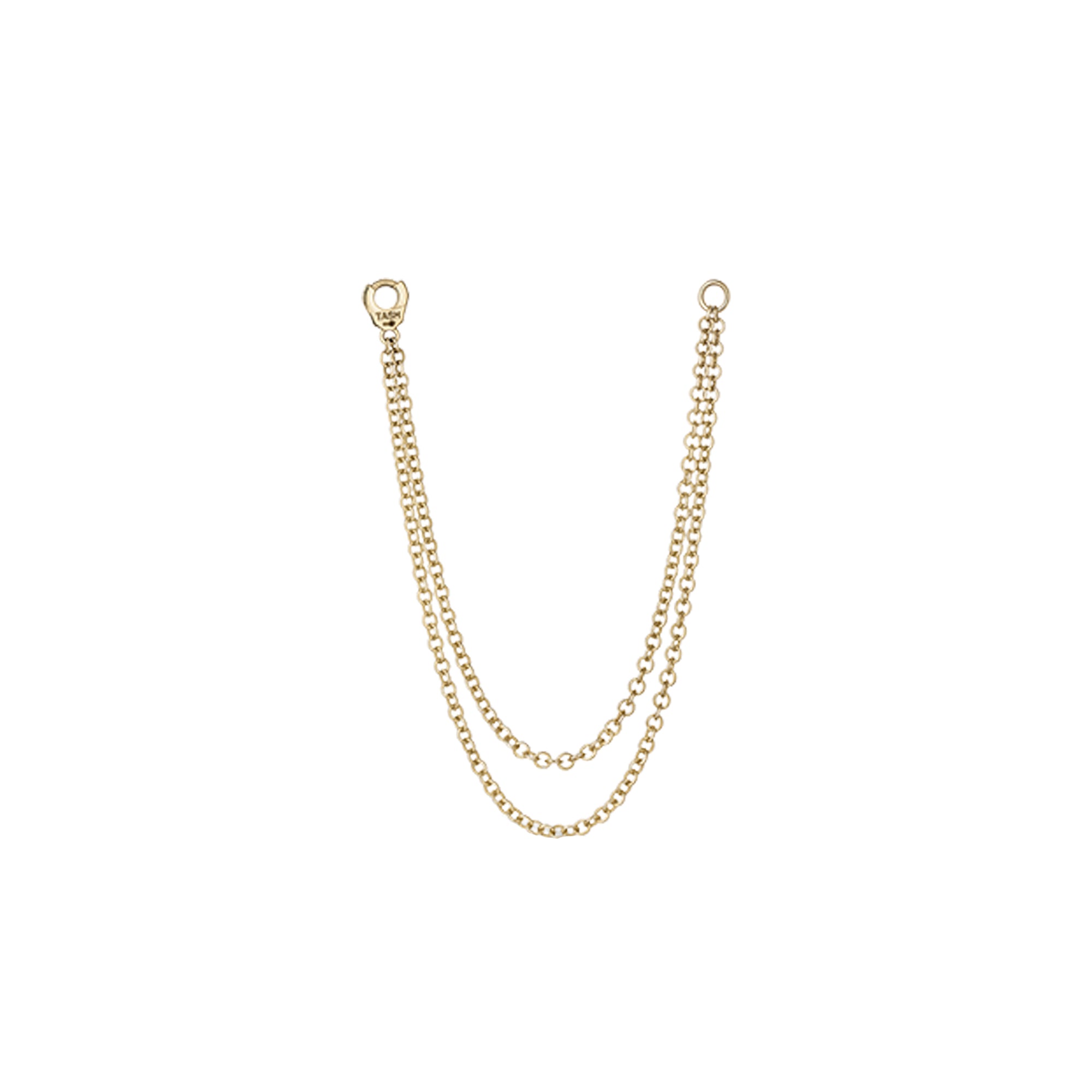 Long Double Yellow Gold Chain 