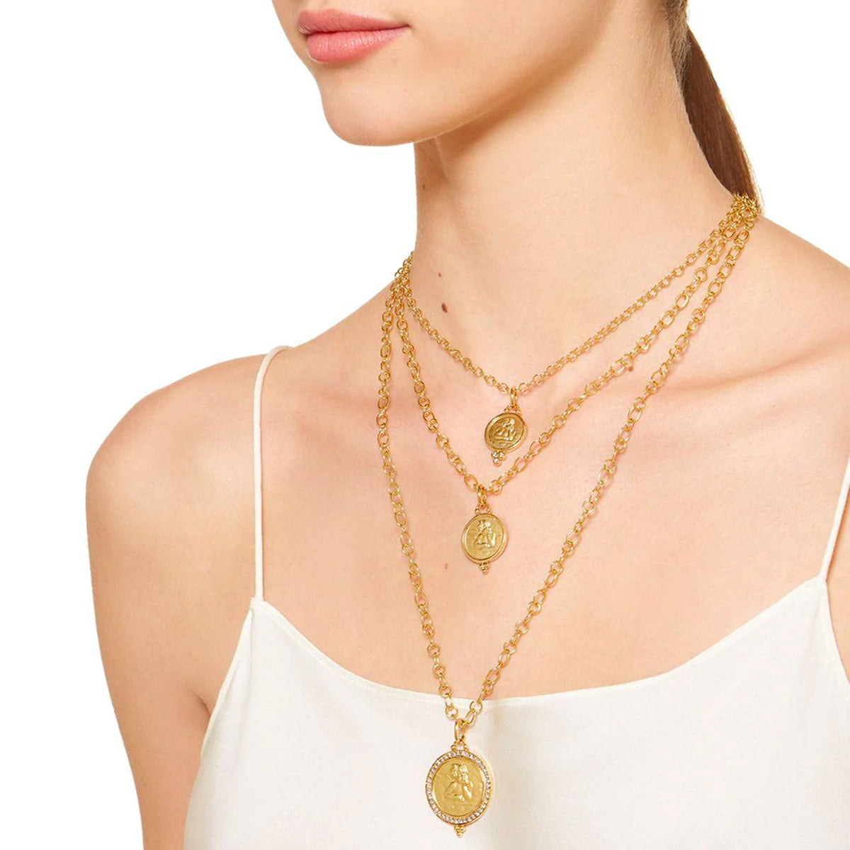 Medium Diamond Angel Pendant