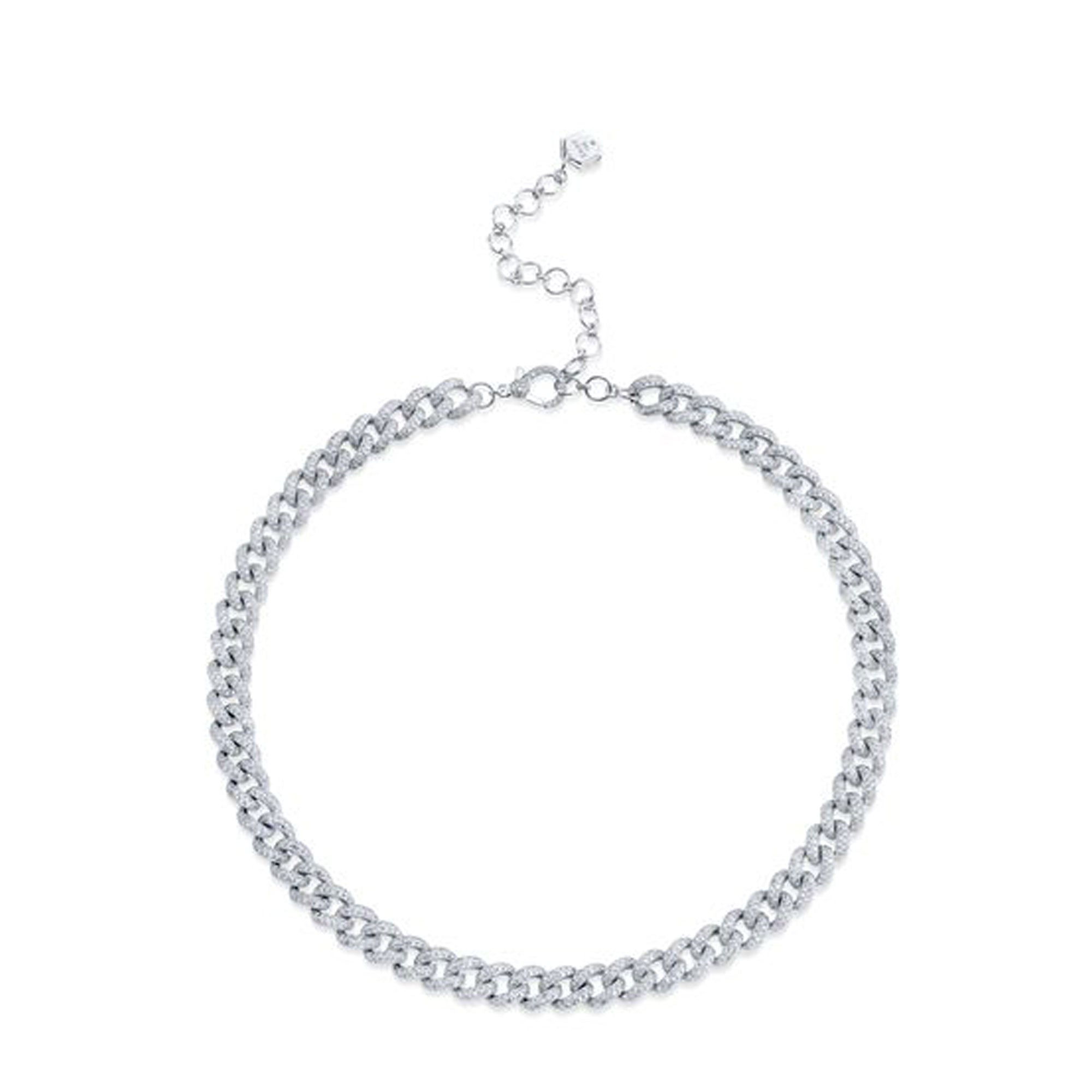 Medium Full Pave Link Necklace