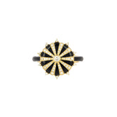 Black Enamel Mila Sun Ring