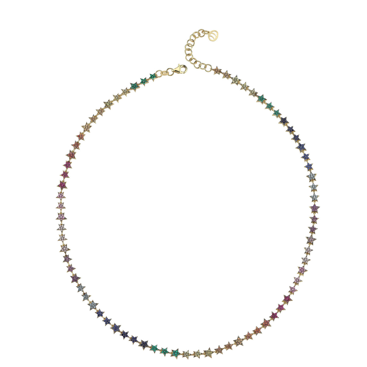 Milky Way Rainbow Sapphires Halskette