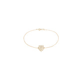 Bracelet Mini Mila Coeur Email Blanc
