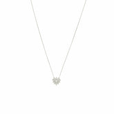 Collier Mini Mila Coeur Email Blanc Or Blanc