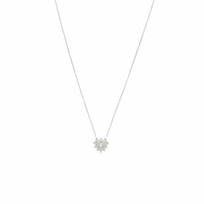 Collier Mini Mila Coeur Email Blanc Or Blanc