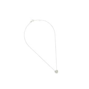 Collier Mini Mila Coeur Email Blanc Or Blanc