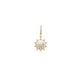 Boucle d'oreille Mini Mila Sun Email Blanc