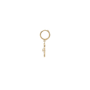 Boucle d'oreille Mini Mila Sun Email Blanc