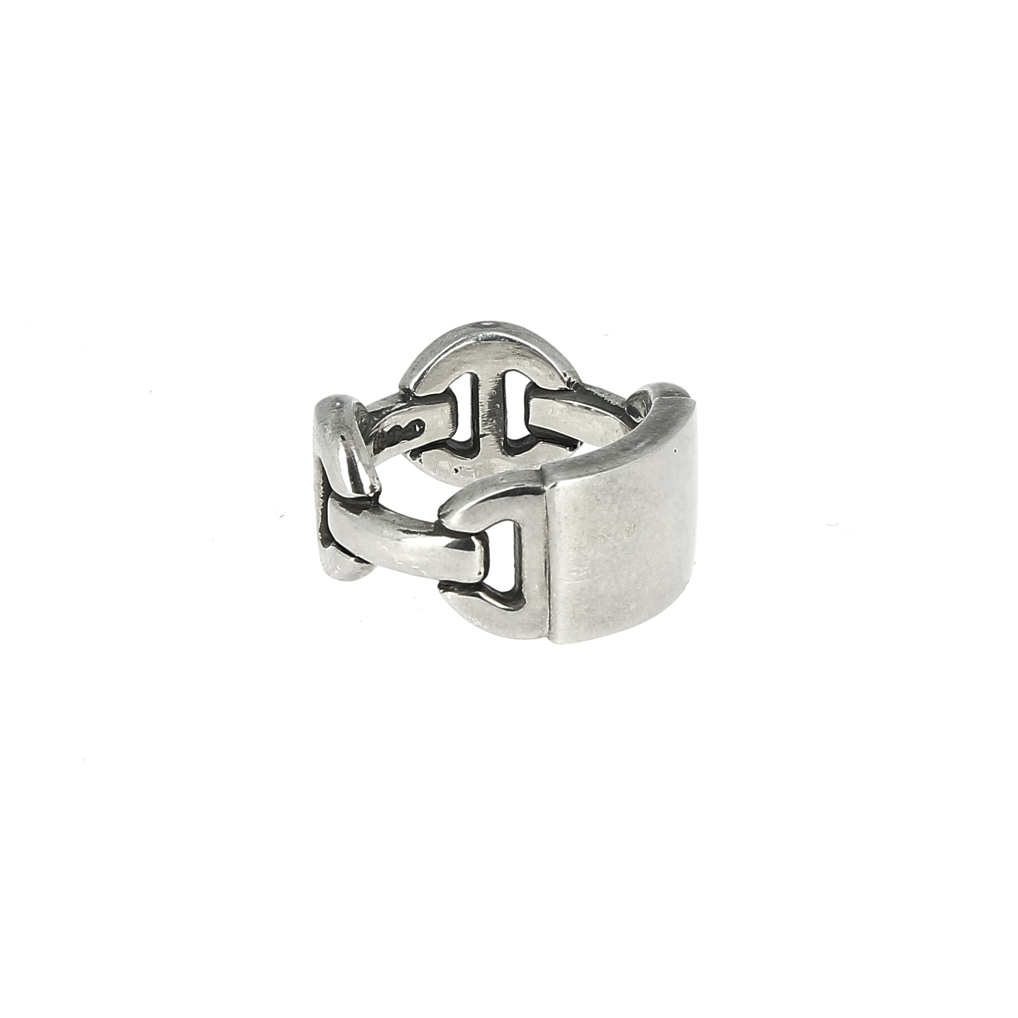 Monogram Quad Link Silver Ring