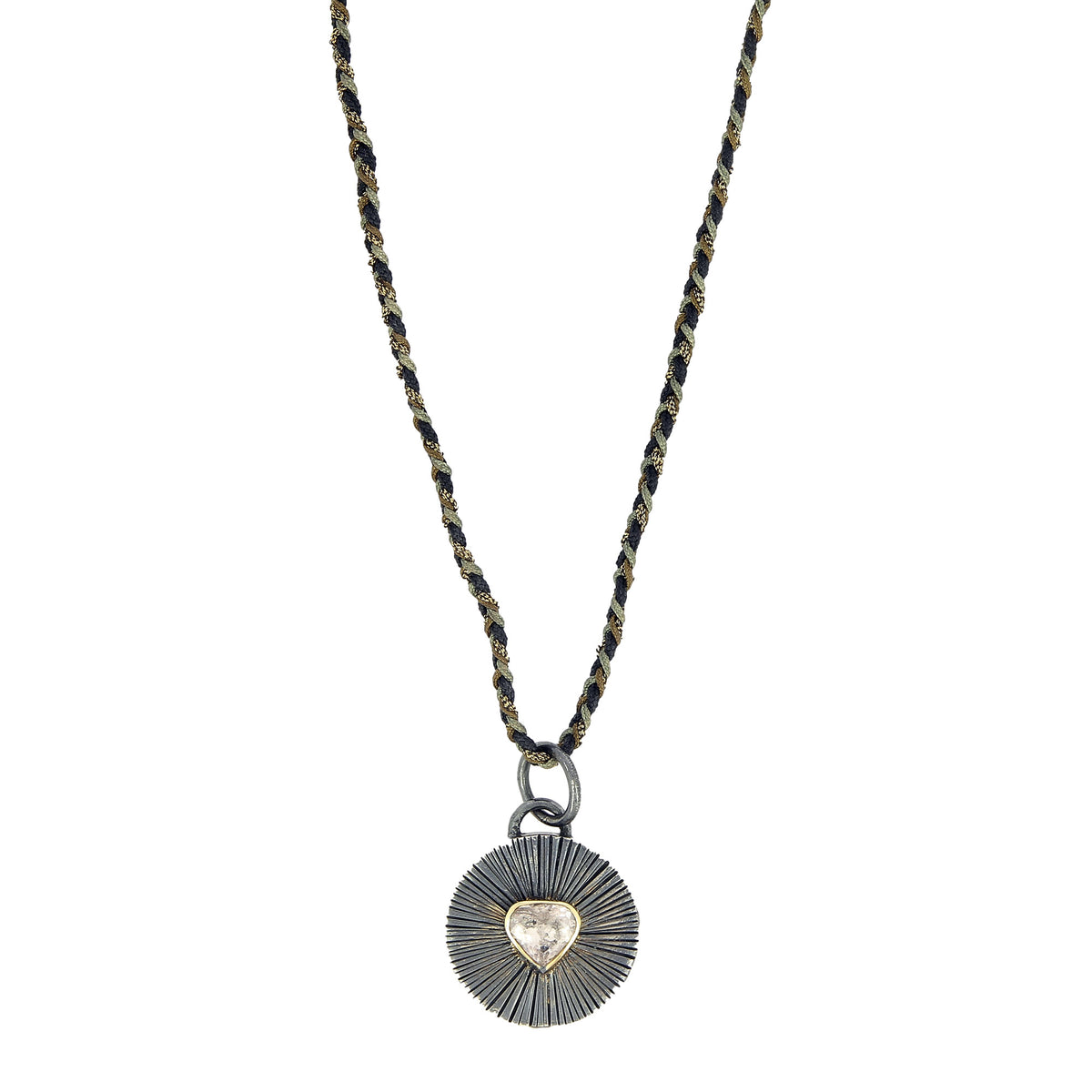 Halskette mit Diamanten im Morganit- und Rosenschliff