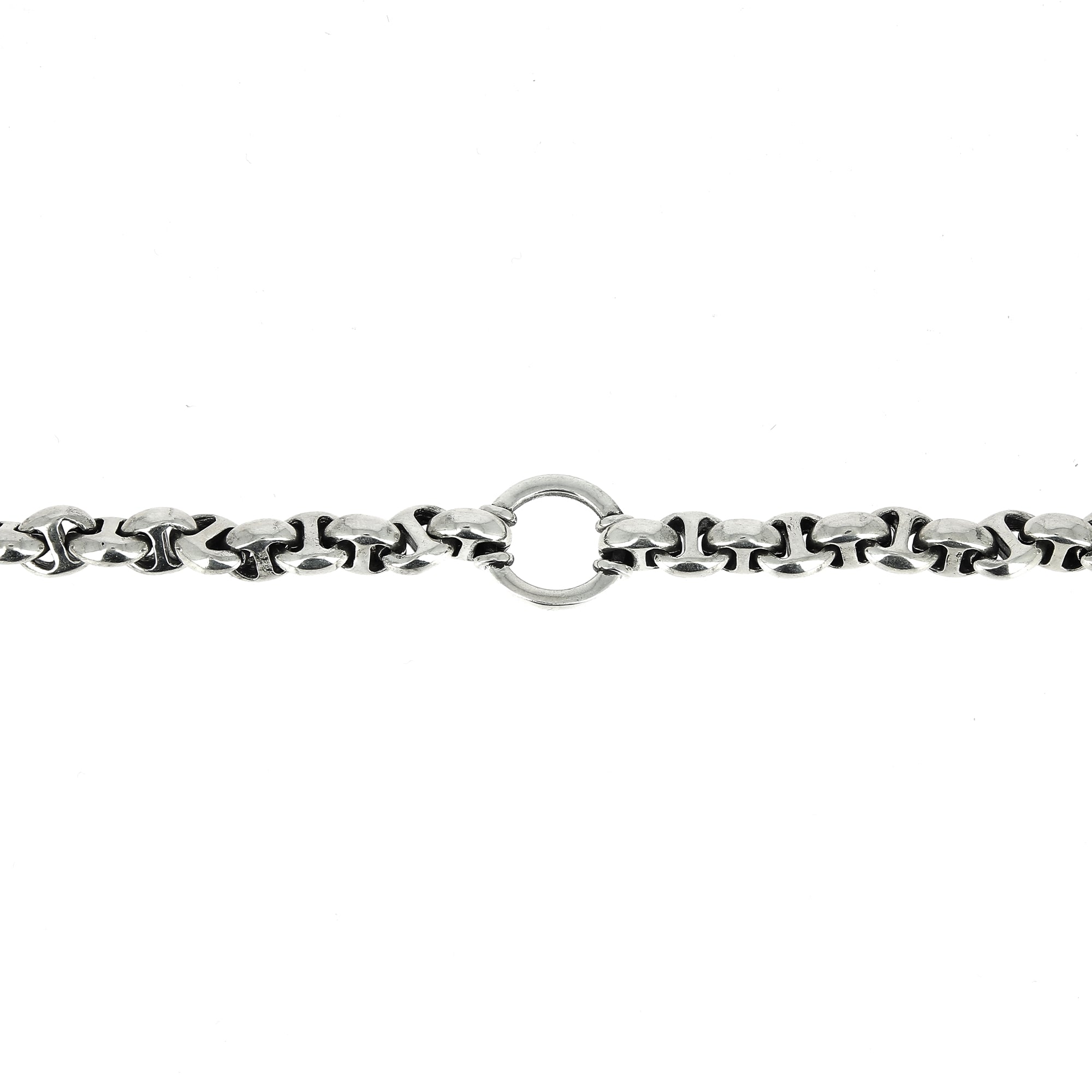10mm Open Link Necklace with Diamonds
