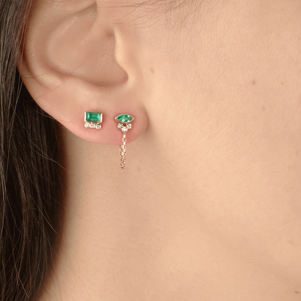 Boucle D’Oreille Emerald Marquize - Céline D'Aoust - Boucles d’oreille pour femme - Mad Lords