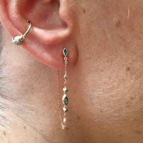 Boucle D’Oreille Marquize Emeralds & Eyes - Céline D'Aoust - Boucles d’oreille pour femme - Mad Lords