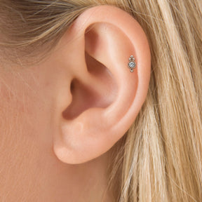 Boucle D’Oreille Ball Diamond Trinity Rose Gold - Maria Tash - Boucles d’oreille pour femme - Mad Lords