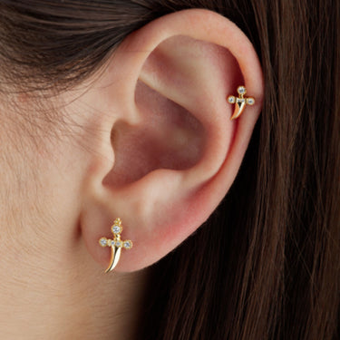Boucle D’Oreille Diamond Dagger - Maria Tash - Boucles d’oreille pour femme - Mad Lords