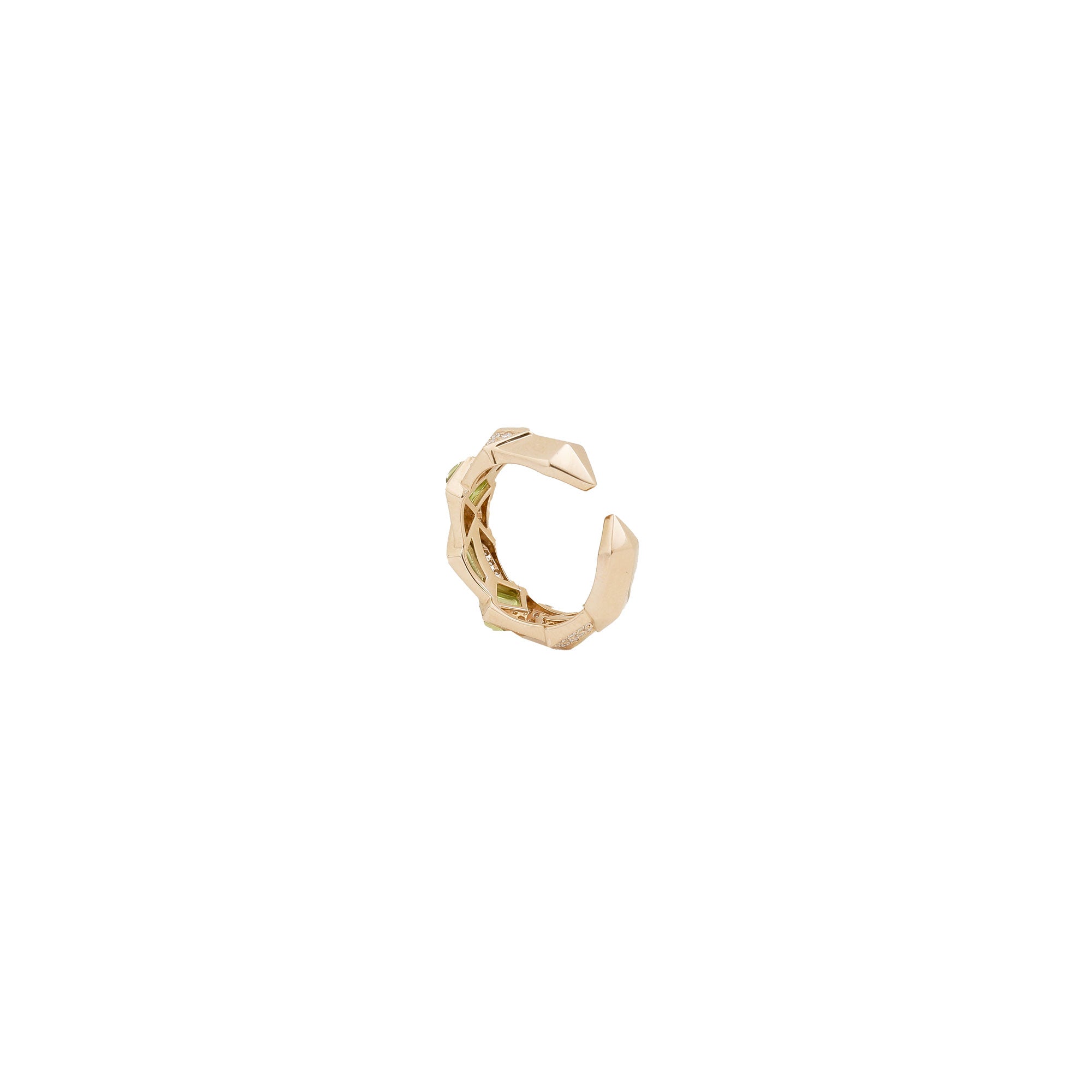 Edgy Simple Peridot Ring