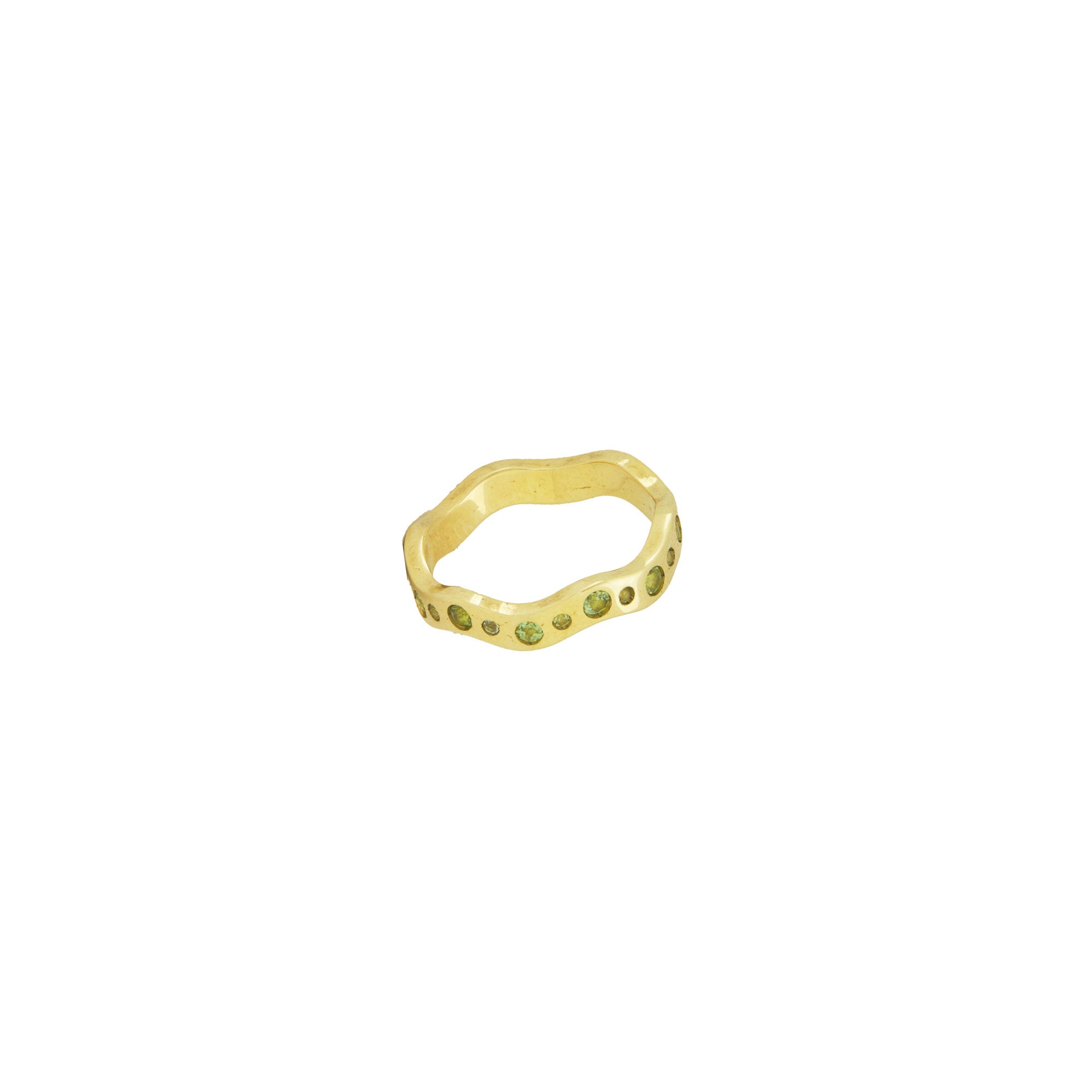 Wave Band III Peridot-Ring