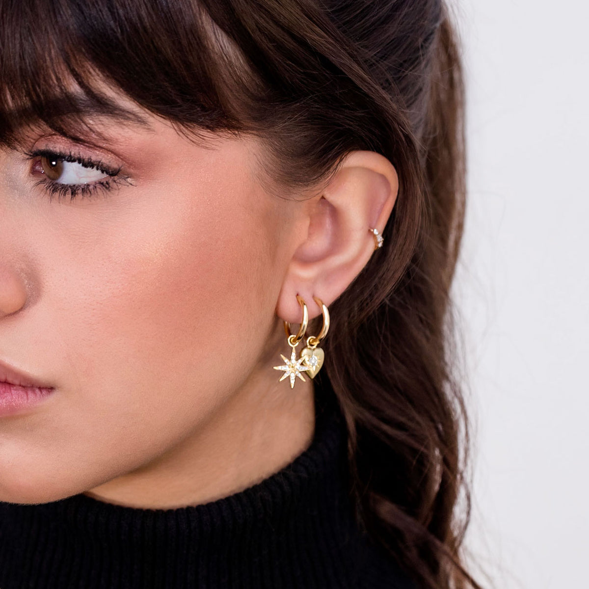 Boucle d'oreille Plump Heart Star