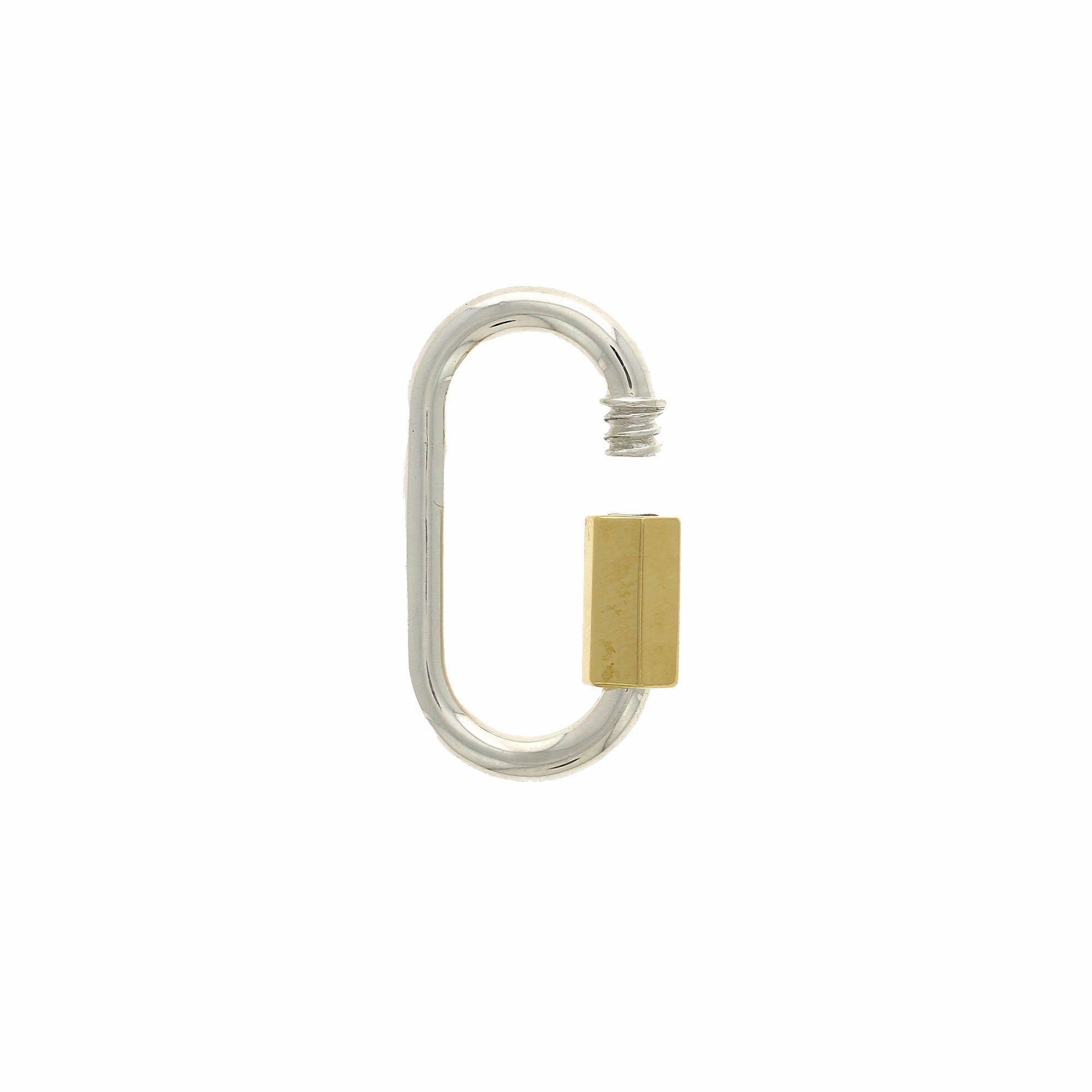 Regular Lock Pendant Silver Yellow Gold Clasp