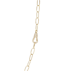 Chaîne Or Jaune Small Diamond Hook