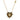 Kleine Mila-Herz-Halskette aus schwarzer Emaille