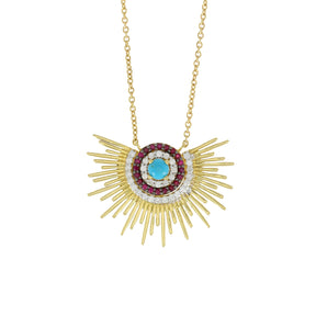 Collier Soleil Rubis