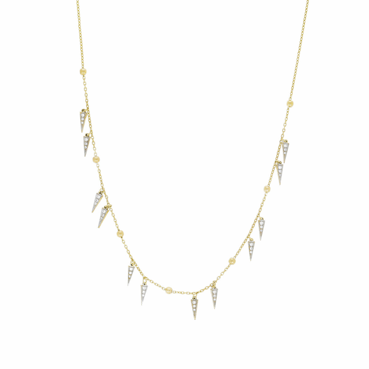 Spikes on Chain Choker Halskette